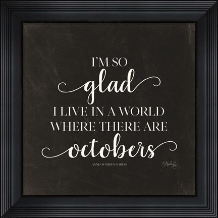 Framed Octobers Print