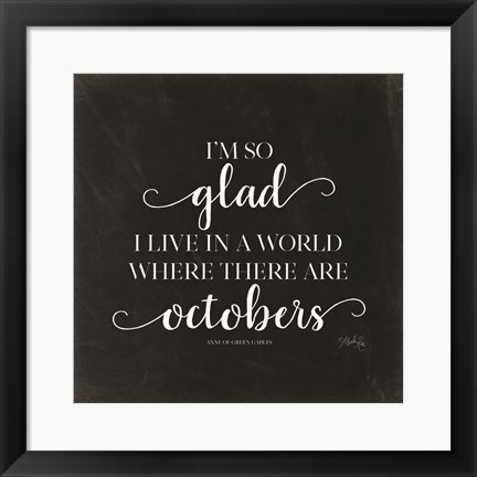 Framed Octobers Print