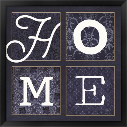 Framed HOME Squared Print