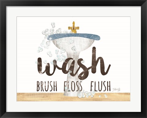 Framed Wash - Brush - Floss - Flush Print