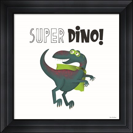 Framed Super Dino Print