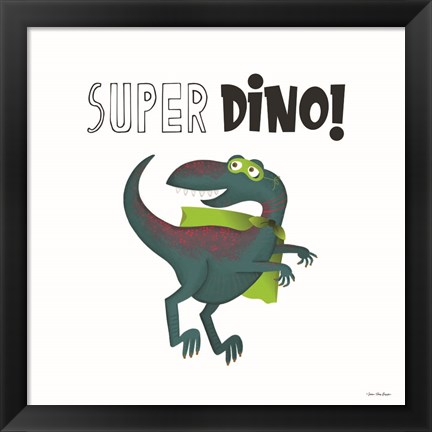 Framed Super Dino Print