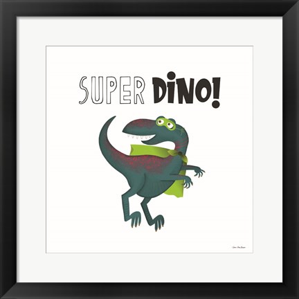 Framed Super Dino Print