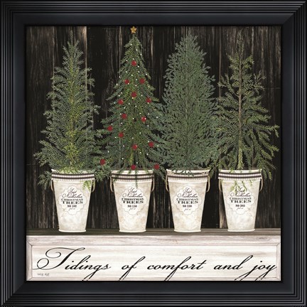 Framed Tidings of Comfort &amp; Joy Print