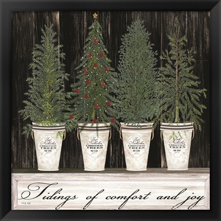 Framed Tidings of Comfort &amp; Joy Print