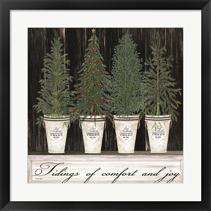 Framed Tidings of Comfort &amp; Joy Print