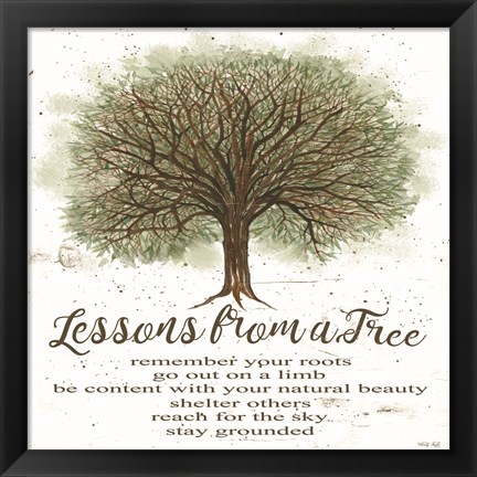 Framed Lessons From a Tree Print