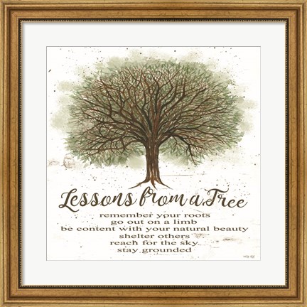 Framed Lessons From a Tree Print