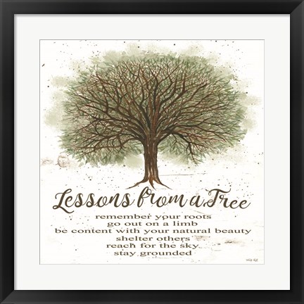 Framed Lessons From a Tree Print