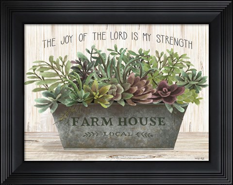 Framed Joy of the Lord Print
