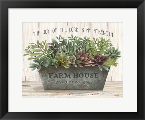 Framed Joy of the Lord Print