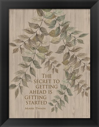 Framed Getting Started Print