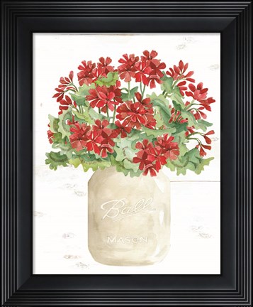 Framed Patriotic White Jar Print