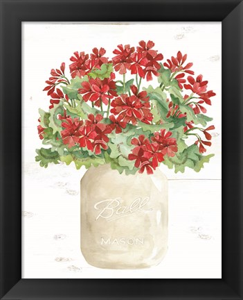 Framed Patriotic White Jar Print