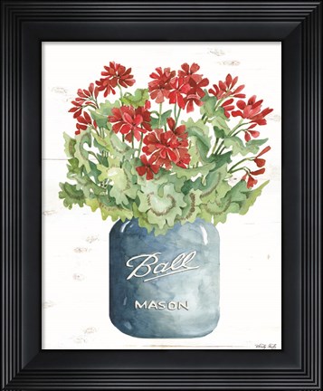 Framed Patriotic Blue Jar Print