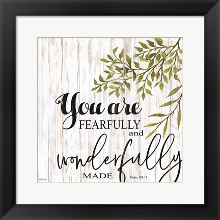 Framed You are Fearfully and Wonderfully Made Print