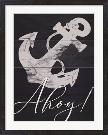 Framed Anchor Ahoy Print