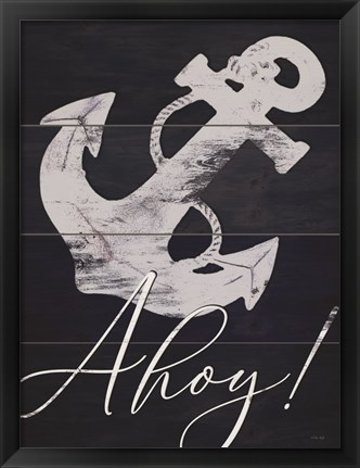 Framed Anchor Ahoy Print