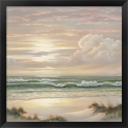 Framed Coastal Dusk II Print