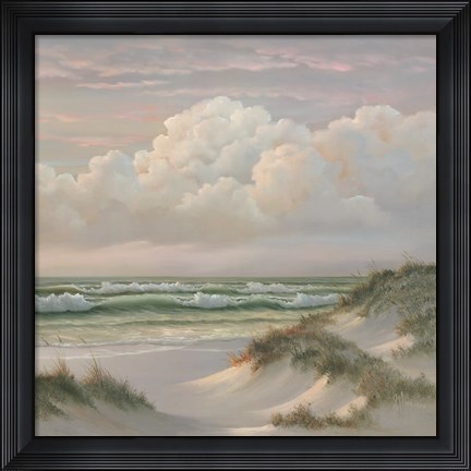 Framed Coastal Dusk III Print