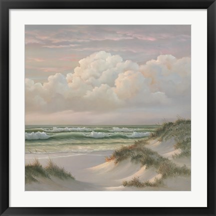 Framed Coastal Dusk III Print