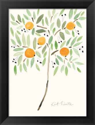 Framed Fruit at the Top of the Tree Print