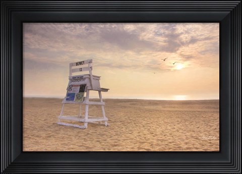 Framed Circles in the Sand Print
