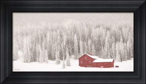 Framed Old Wyoming Barn Print