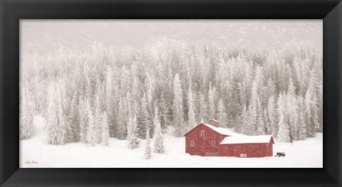 Framed Old Wyoming Barn Print