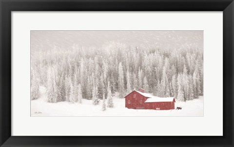 Framed Old Wyoming Barn Print