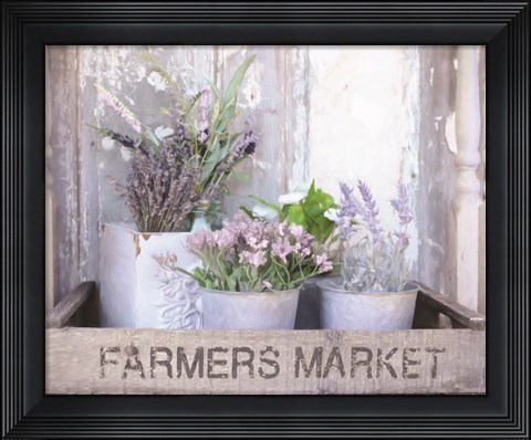 Framed Farmer&#39;s Lavender Print