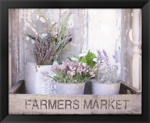 Framed Farmer&#39;s Lavender Print