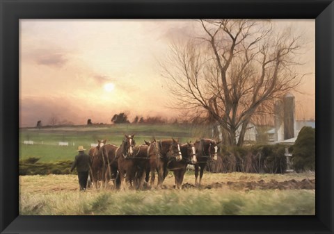 Framed Lancaster Spring Plowing Print