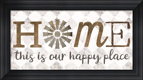 Framed Home - This is Our Happy Place Print
