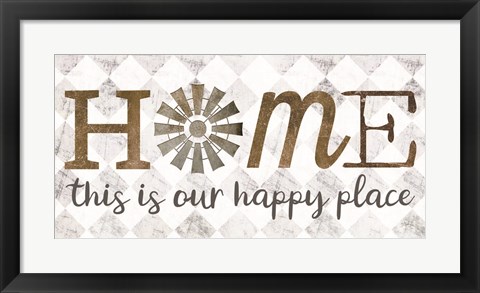 Framed Home - This is Our Happy Place Print