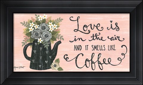 Framed Love is in the Air Print