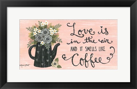 Framed Love is in the Air Print