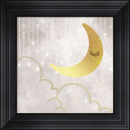 Framed Gold Moon Print
