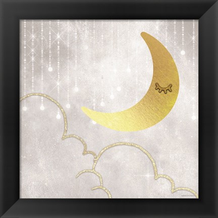 Framed Gold Moon Print