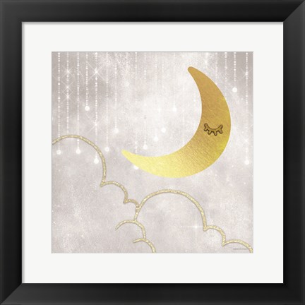 Framed Gold Moon Print