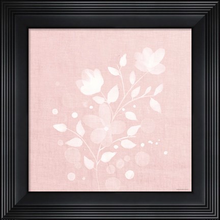 Framed Pink Flower Bunch II Print
