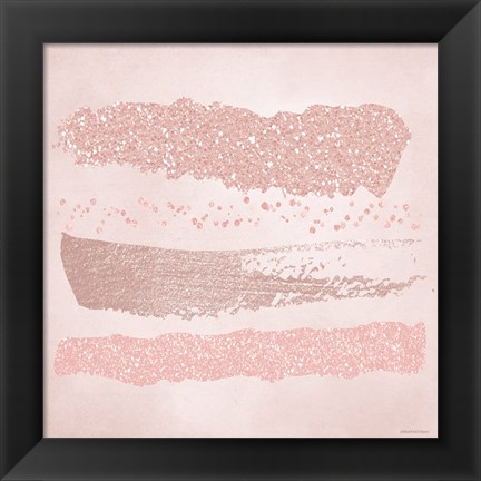 Framed Pink Glitter I Print