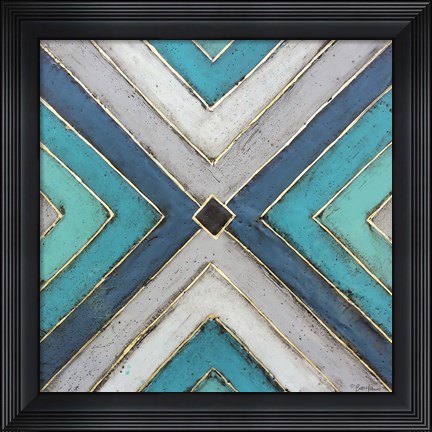 Framed Geometric Common Ground Print