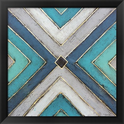 Framed Geometric Common Ground Print