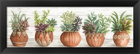 Framed Terracotta Pots I Print