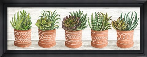 Framed Terracotta Pots II Print