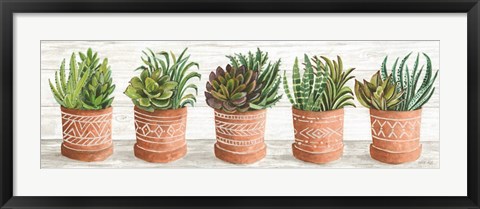 Framed Terracotta Pots II Print