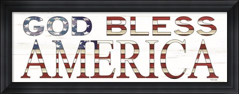 Framed God Bless America Print