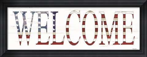 Framed Patriotic Welcome Print