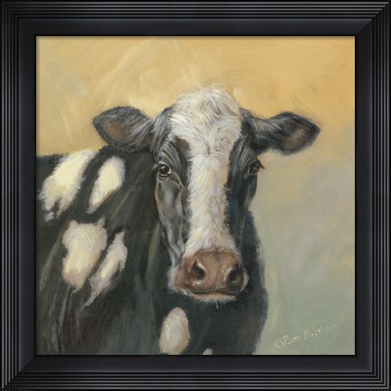Framed Pretty Cow Print